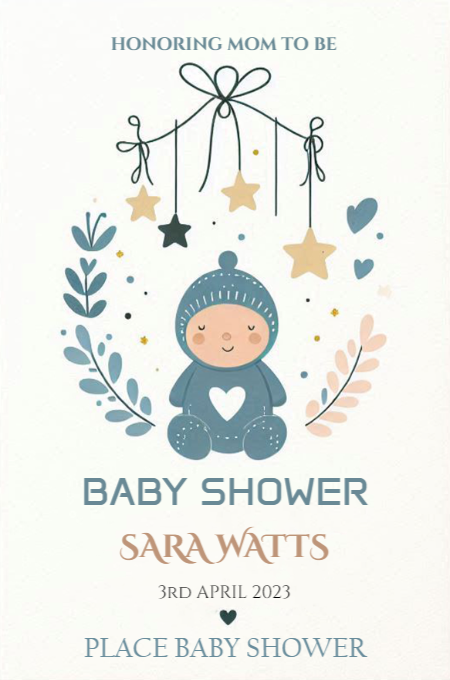 Baby Shower 86 invitation template
