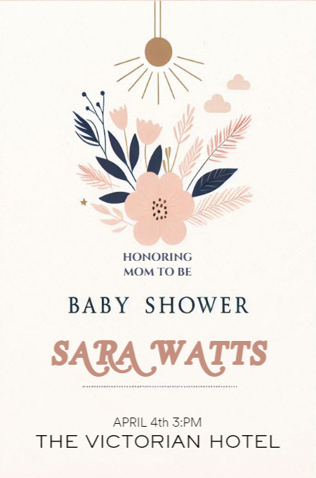 Baby Shower 95 invitation template