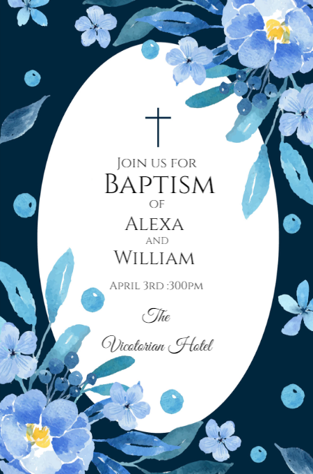 Baptism 14 invitation template