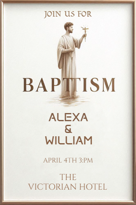 Baptism 31 invitation template