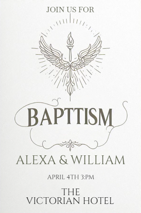 Baptism 33 invitation template