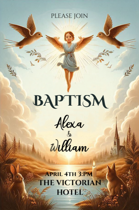 Baptism 62 invitation template