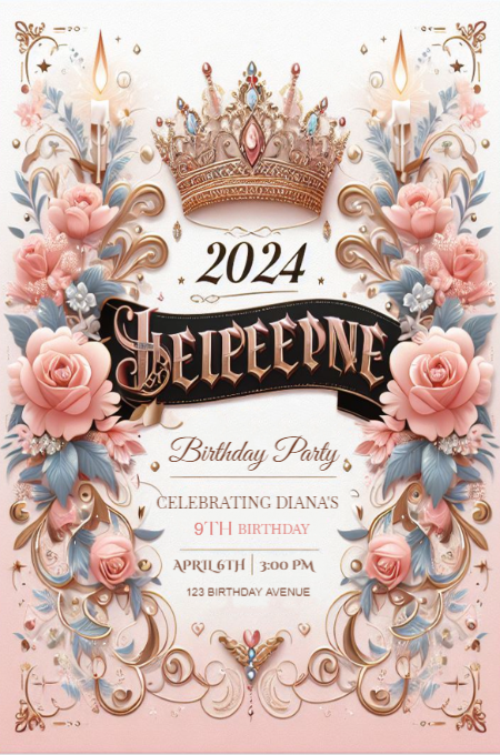 Birthday 13 invitation template