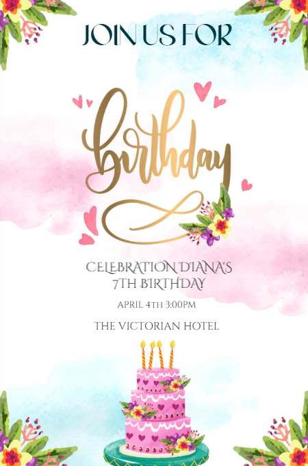 Birthday 17 invitation template