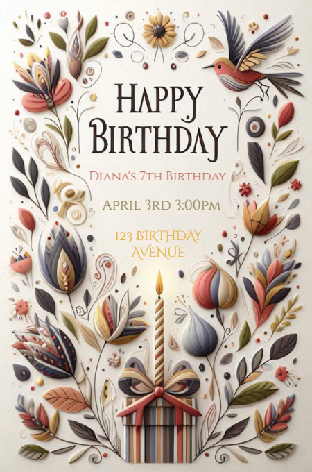 Birthday 20 invitation template