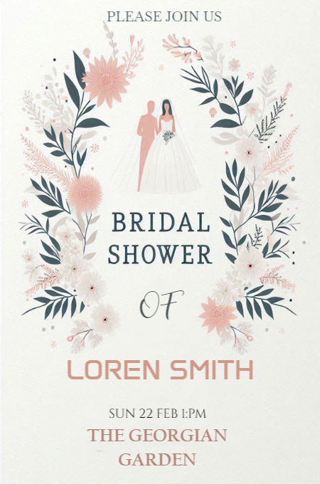 Bridal shower 11 invitation template