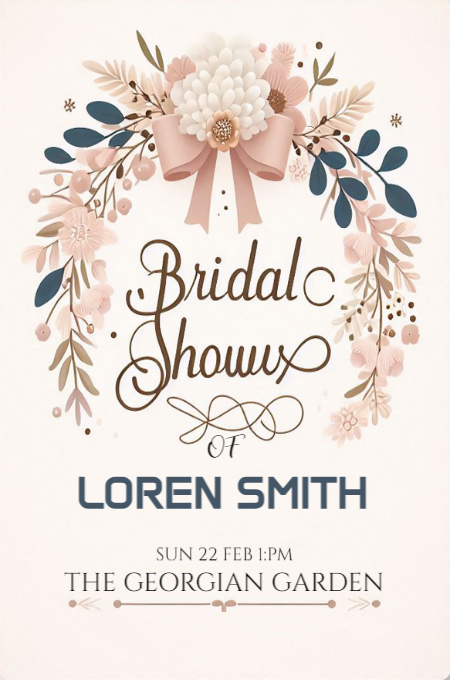 Bridal shower 33 invitation template