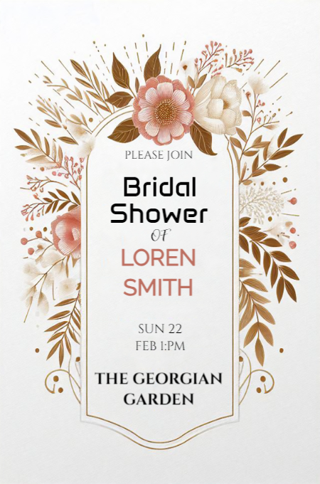 Bridal shower 35 invitation template