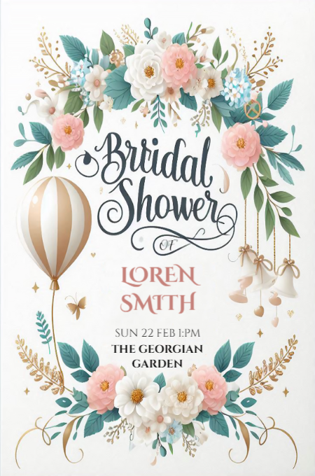 Bridal shower 41 invitation template