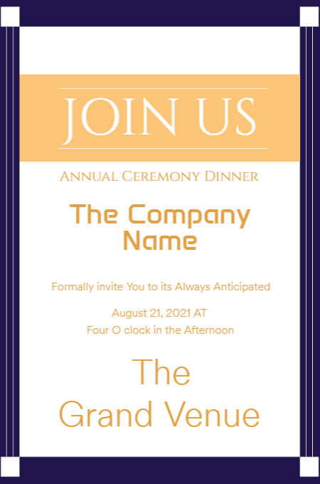 Corporate 3 invitation template