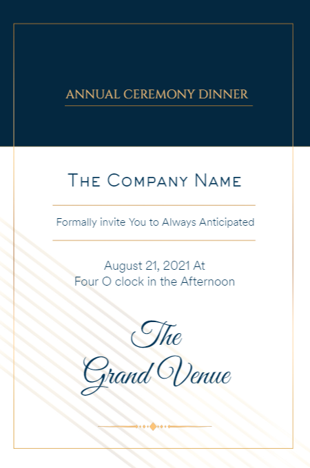 Corporate 4 invitation template