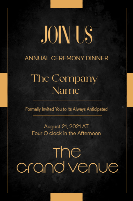 Corporate 5 invitation template