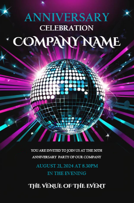 Corporate 6 invitation template