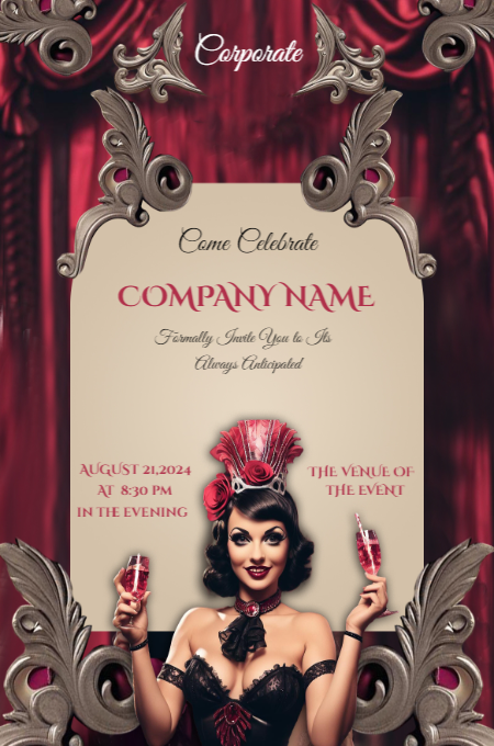 Corporate 8 invitation template