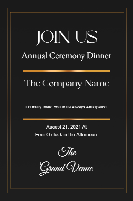 Corporate New invitation template