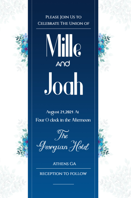 Template 1 invitation template