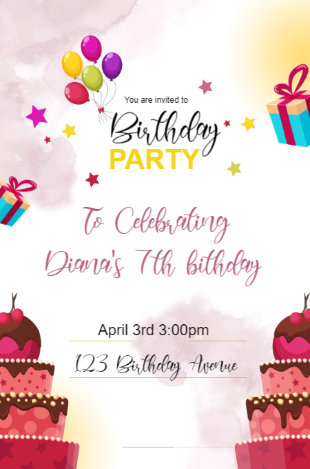 Template 45 invitation template