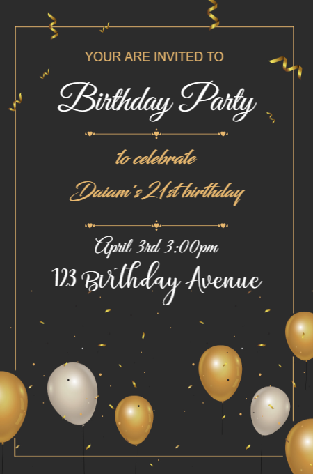Template 47 invitation template
