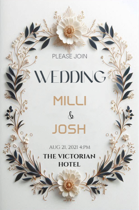 Wedding 102 invitation template