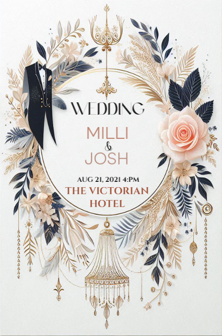 Wedding 106 invitation template