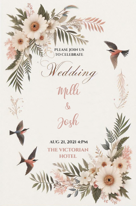 Wedding 109 invitation template