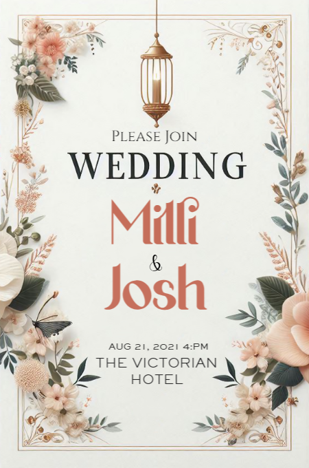 Wedding 110 invitation template