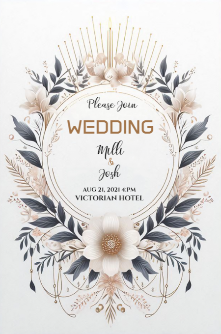 Wedding 125 invitation template