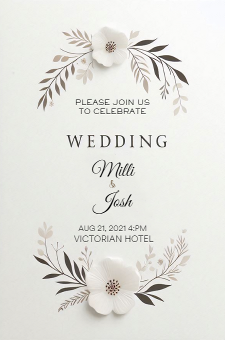 Wedding 126 invitation template