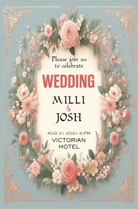 Wedding 127 invitation template