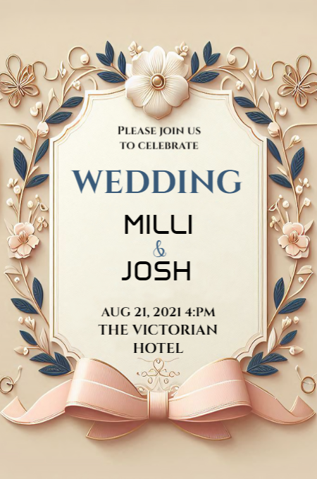 Wedding 128 invitation template
