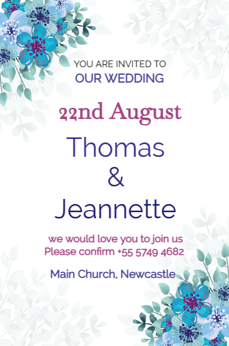 Wedding 136 invitation template
