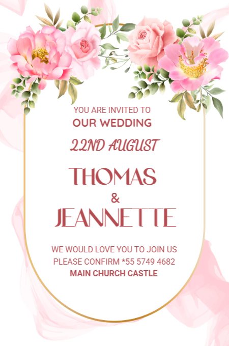 Wedding 138 invitation template