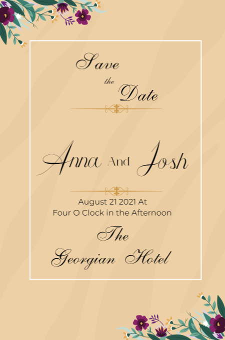 Wedding 14 invitation template