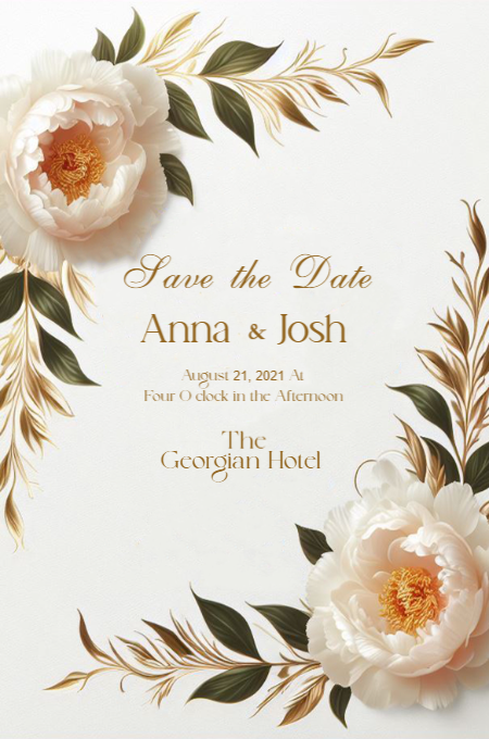 Wedding 21 invitation template