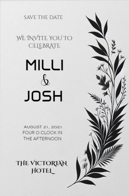 Wedding 74 invitation template