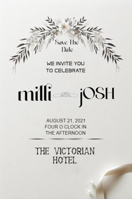 Wedding 75 invitation template