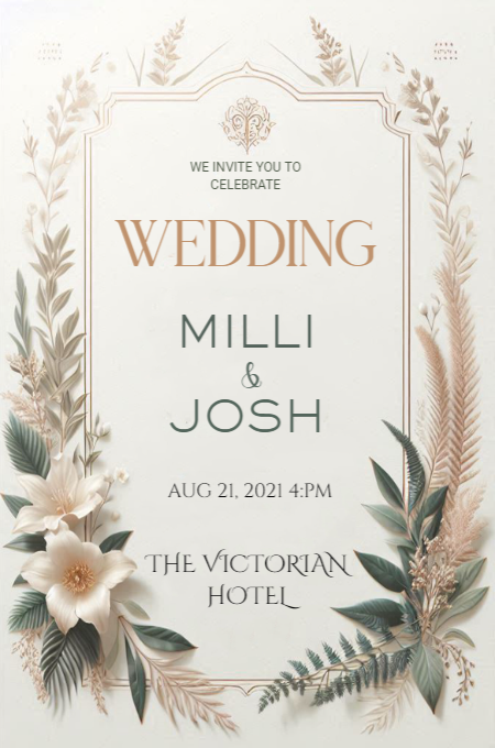 Wedding 81 invitation template