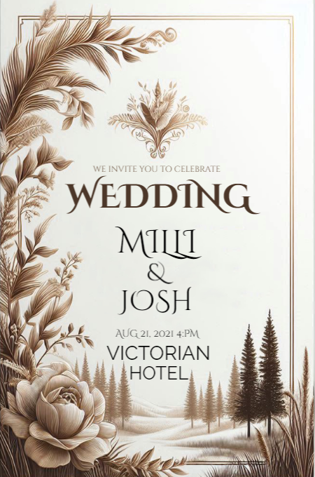Wedding 86 invitation template