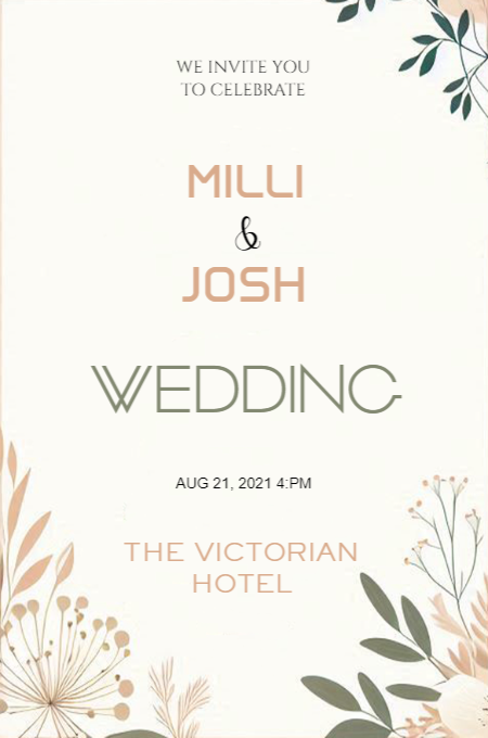 Wedding 92 invitation template