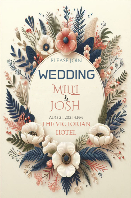 Wedding 95 invitation template