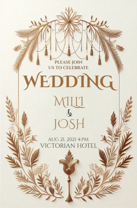 Wedding 98 invitation template