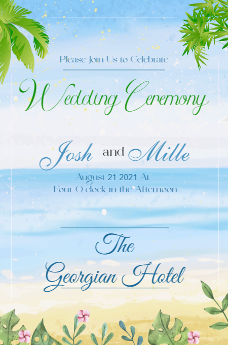 Wedding Template 12 invitation template