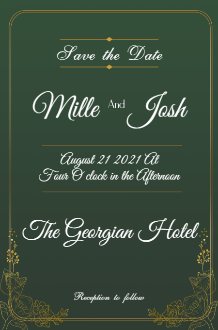 Wedding Template 4 invitation template