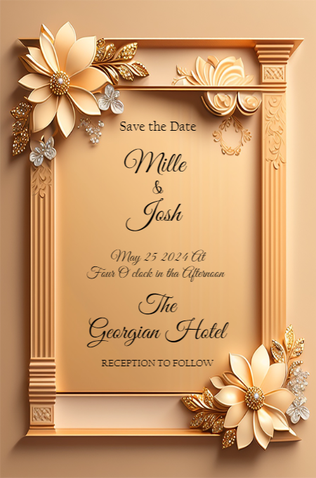 Wedding Template 43 invitation template