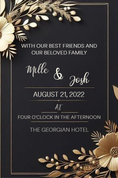 Wedding Template 53 invitation template