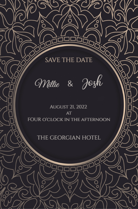 Wedding Template 55 invitation template