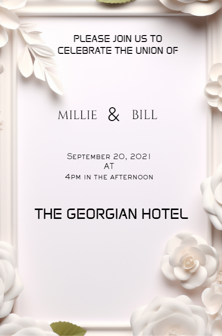 Wedding Template 56 invitation template