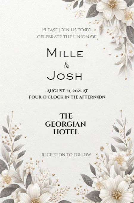 Wedding Template 61 invitation template