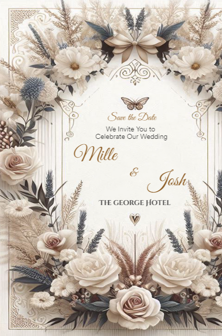 Wedding Template 68 invitation template