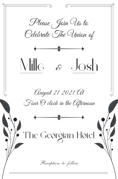 Wedding Template 7 invitation template